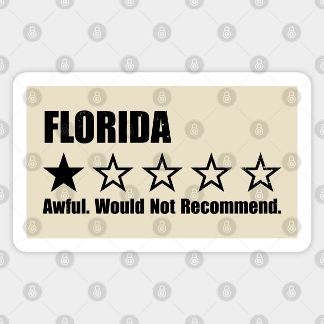 Florida One Star Review Sticker by Rad Love